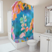 Rideaux De Douche Magnifiques Feuilles de Cotonou (En situation)