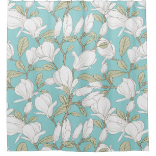 Rideaux De Douche Magnolia Motif