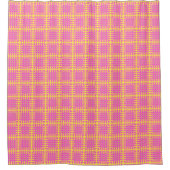 Rideaux De Douche Maillage de hachage rose (Devant)