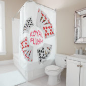 Rideaux De Douche Mains de poker - Royal Flush (En situation)
