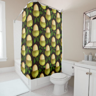 Rideaux De Douche Maïs vert régimentaire - Design inspiré de la natu