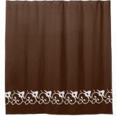 Rideaux De Douche Maison brun chocolat solide de salle de bains de (Devant)