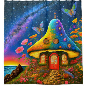 Rideaux De Douche Maison de champignons