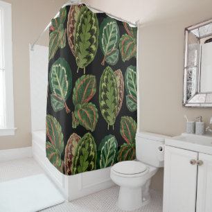 Rideaux De Douche Maison de la jungle urbaine plante motif coussin
