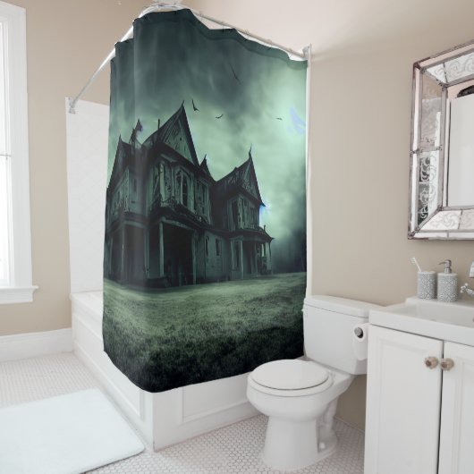 Rideaux De Douche Maison haunted (En situation)
