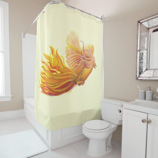 Rideaux De Douche Majestic Phoenix Bird (En situation)