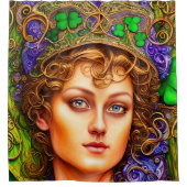 Rideaux De Douche Majestic Woman St. Patrick's Day Artwork (Devant)