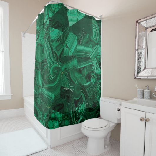 Rideaux De Douche Malachite (En situation)