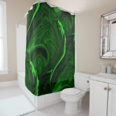Rideaux De Douche malachite vert texture (En situation)