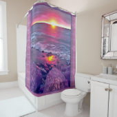 Rideaux De Douche Malecon Sunset 0911 (En situation)