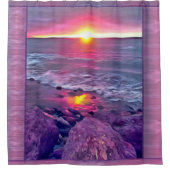 Rideaux De Douche Malecon Sunset 0911 (Devant)