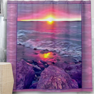 Rideaux De Douche Malecon Sunset 0911
