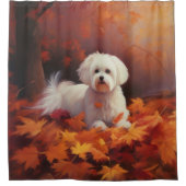 Rideaux De Douche Maltais en automne Feuilles automne Inspiration (Devant)