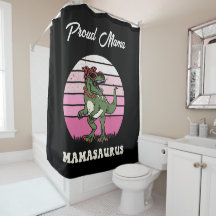 Mamasaurus Dinosaure drôle sur Couleur Rose couche