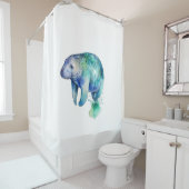 Rideaux De Douche Manat de Whisper Océanique (En situation)