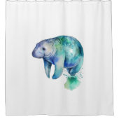 Rideaux De Douche Manat de Whisper Océanique (Devant)