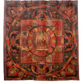 Rideaux De Douche Mandala bouddhiste de la compassion (Devant)