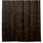 Rideaux De Douche Mandala Brown rustique au charme occidental (Devant)