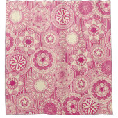 Rideaux De Douche mandala cirque crème rose (Devant)