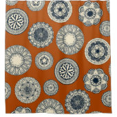 Rideaux De Douche mandala cirque tache orange (Devant)