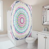 Rideaux De Douche mandala coloré (En situation)