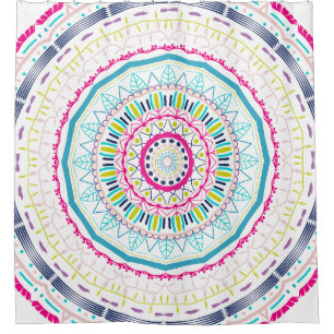 Rideaux De Douche mandala coloré
