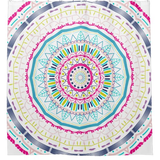 Rideaux De Douche mandala coloré (Devant)