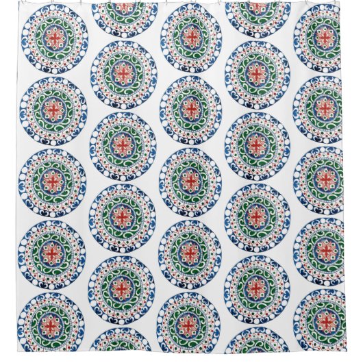 Rideaux De Douche Mandala coloré (Devant)