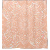 Rideaux De Douche Mandala de Bohême Orange clair (Devant)