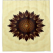 Rideaux De Douche Mandala de fleurs d'automne....... (Devant)