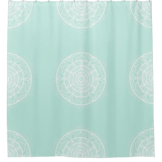 Rideaux De Douche Mandala en verre marin (Devant)