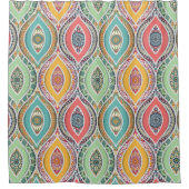 Rideaux De Douche Mandala marocain motif ethnique coloré (Devant)