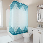Rideaux De Douche Mandala paisley, motif de l'est de l'Inde (En situation)