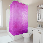 Rideaux De Douche Mandala rose design méditation zen (En situation)