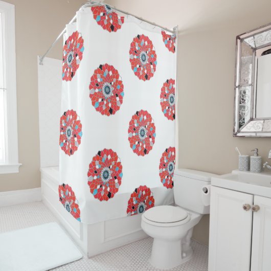 Rideaux De Douche Mandala Shower curtain (En situation)