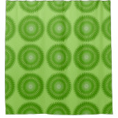 Rideaux De Douche Mandala vert Soleil (Devant)