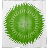 Rideaux De Douche Mandala vert Soleil (Devant)
