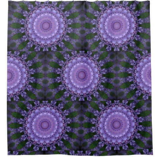 Rideaux De Douche Mandala violet (Devant)