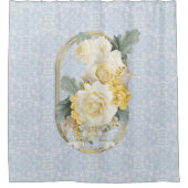 Rideaux De Douche Mandalas bleu clair, rose et blanc (Devant)