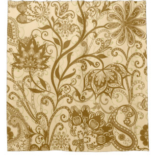 Rideaux De Douche Mandalas ethniques : Motif de style indien