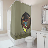 RIDEAUX DE DOUCHE MANDRILL SHOWER CURTAIN (En situation)