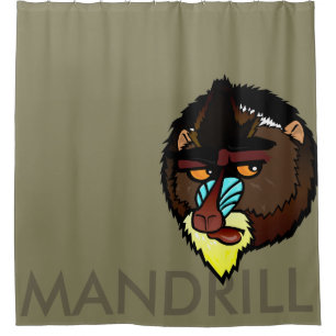 RIDEAUX DE DOUCHE MANDRILL SHOWER CURTAIN