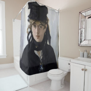 Rideaux De Douche Manet - Berthe Morisot avec un bouquet de violette