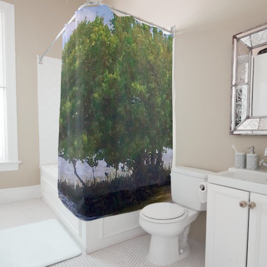 Rideaux De Douche Mangrove dans le Golfe (En situation)