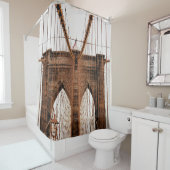 RIDEAUX DE DOUCHE MANHATTAN BRIDGE NEW YORK (En situation)