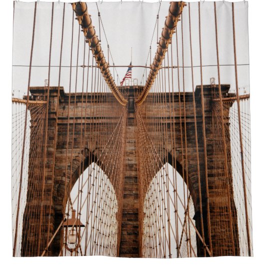 RIDEAUX DE DOUCHE MANHATTAN BRIDGE NEW YORK (Devant)