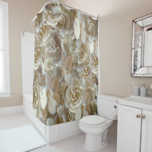 Rideaux De Douche Many beautiful petals of rose