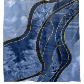 Rideaux De Douche Marble Agate Gold Glam 10 (Devant)