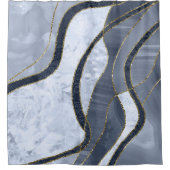 Rideaux De Douche Marble Agate Gold Glam 8 (Devant)