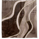 Rideaux De Douche Marbre Agate Or Glam 5 (Devant)